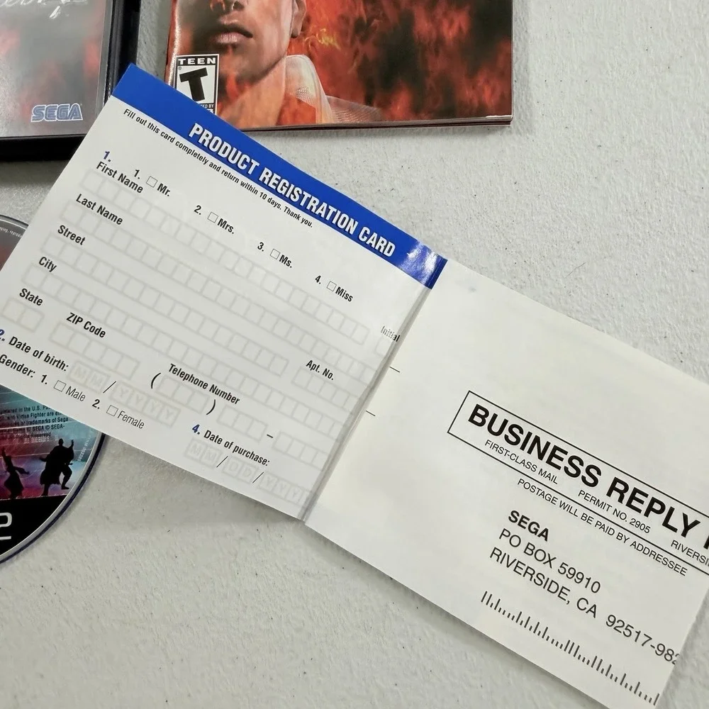 Virtua Fighter 4 (Sony PlayStation 2 PS2, 2002) CIB Complete W/ Reg Card‎ TESTED
